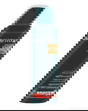 Deodorant Antiperspirant fara Alcool - Gerovital Men Energy, 150 ml