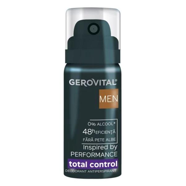 Deodorant Antiperspirant fara Alcool - Gerovital Men Total Control, 40 ml