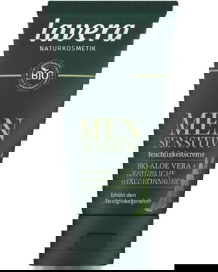 Crema Hidratanta pentru Barbati cu Aloe Vera si Acid Hialuronic Bio - Lavera Men Sensitiv After Shave Balsam, 50 ml