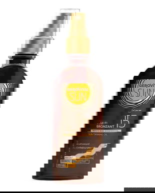 Ulei Bronzant cu Protectie Solara Scazuta SPF 15 - Gerovital Sun Tanning Oil, 150 ml
