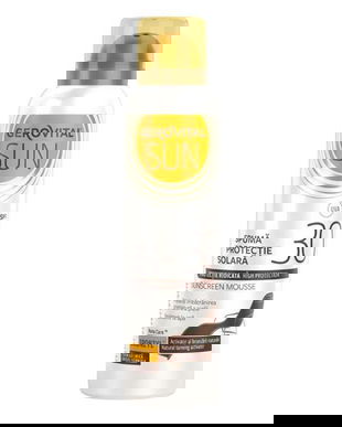 Spuma cu Protectie Solara SPF 30 - Gerovital Sun Sunscreen Mousse High Protection, 150 ml