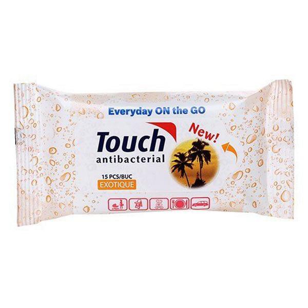 Servetele Umede Antibacterian Exotique Touch Sarah, 15 buc