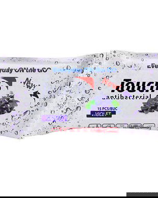 Servetele Umede Antibacterian Violet Touch Sarah, 15 buc