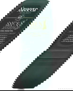 Deodorant Roll-On pentru Barbati cu Aloe Vera si Lemongrass Bio - Lavera Men Sensitive Deo Roll-On, 50 ml