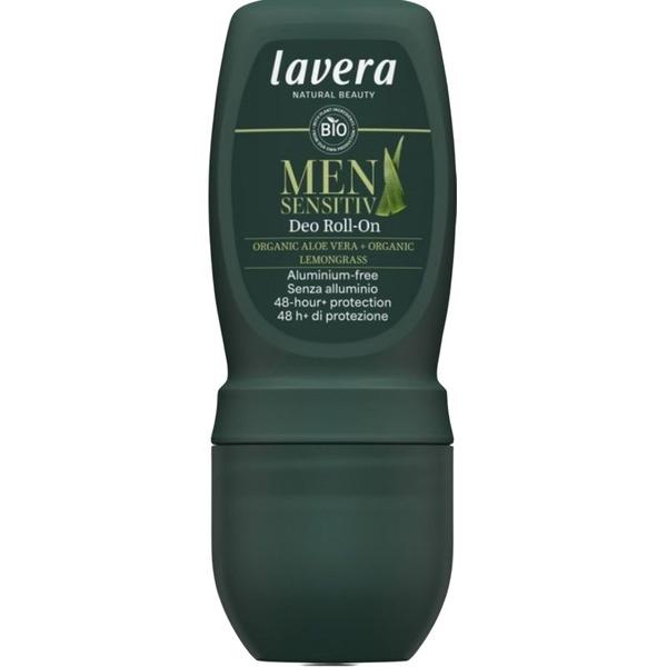 Deodorant Roll-On pentru Barbati cu Aloe Vera si Lemongrass Bio - Lavera Men Sensitive Deo Roll-On, 50 ml