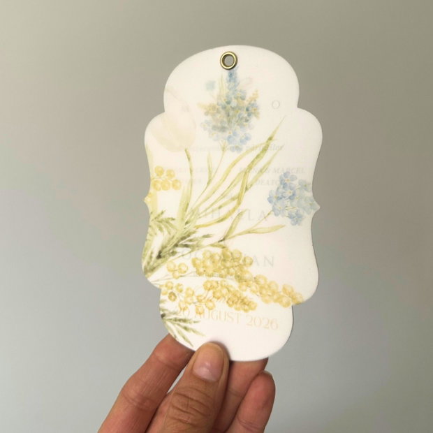 Invitatie Nunta cu motiv floral