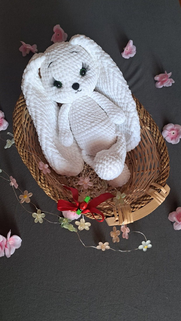 Iepuraș croșetat handmade jucărie din pluș