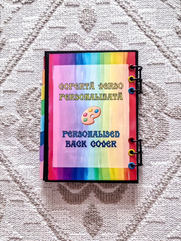 CAIET MECANIC A5 cu Refill Rezerve Foi - Print Personalizat Fata-Verso si Separatoare (Planner, Organizator)