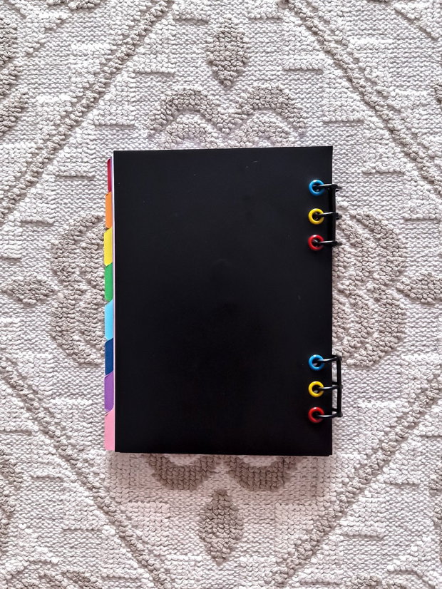 CAIET MECANIC A5 cu Refill Rezerve Foi - Print Personalizat Fata si Separatoare (Planner, Organizator)