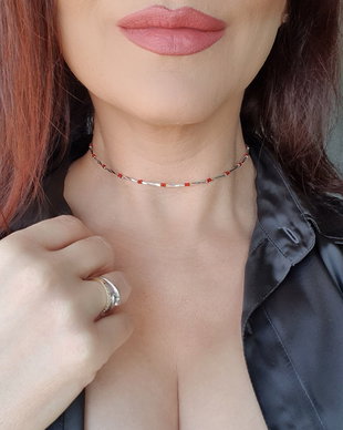 Choker minimalist cu mărgele Miyuki