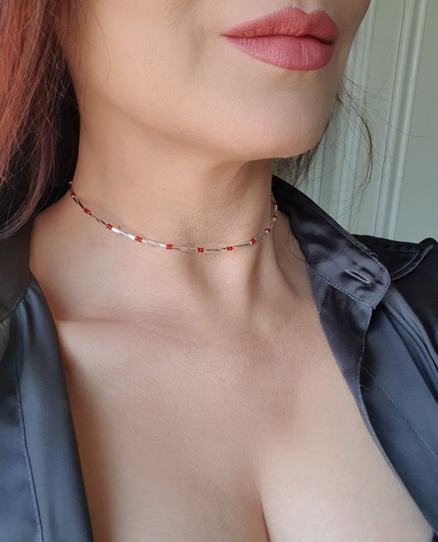 Choker minimalist cu mărgele Miyuki