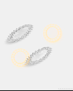 DKNY cercei pentru femei, din metal