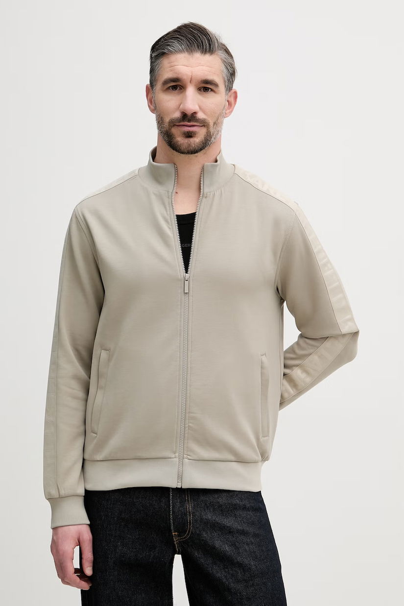 Karl Lagerfeld hanorac cu fermoar pentru bărbați, cu vâscoză