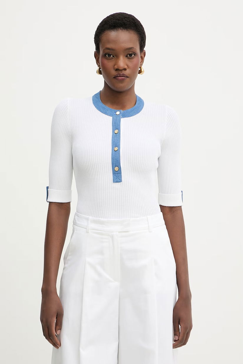 Luisa Spagnoli bluză cu vâscoză Colli