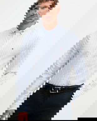 Tommy Hilfiger cămașă pentru bărbați, din bumbac