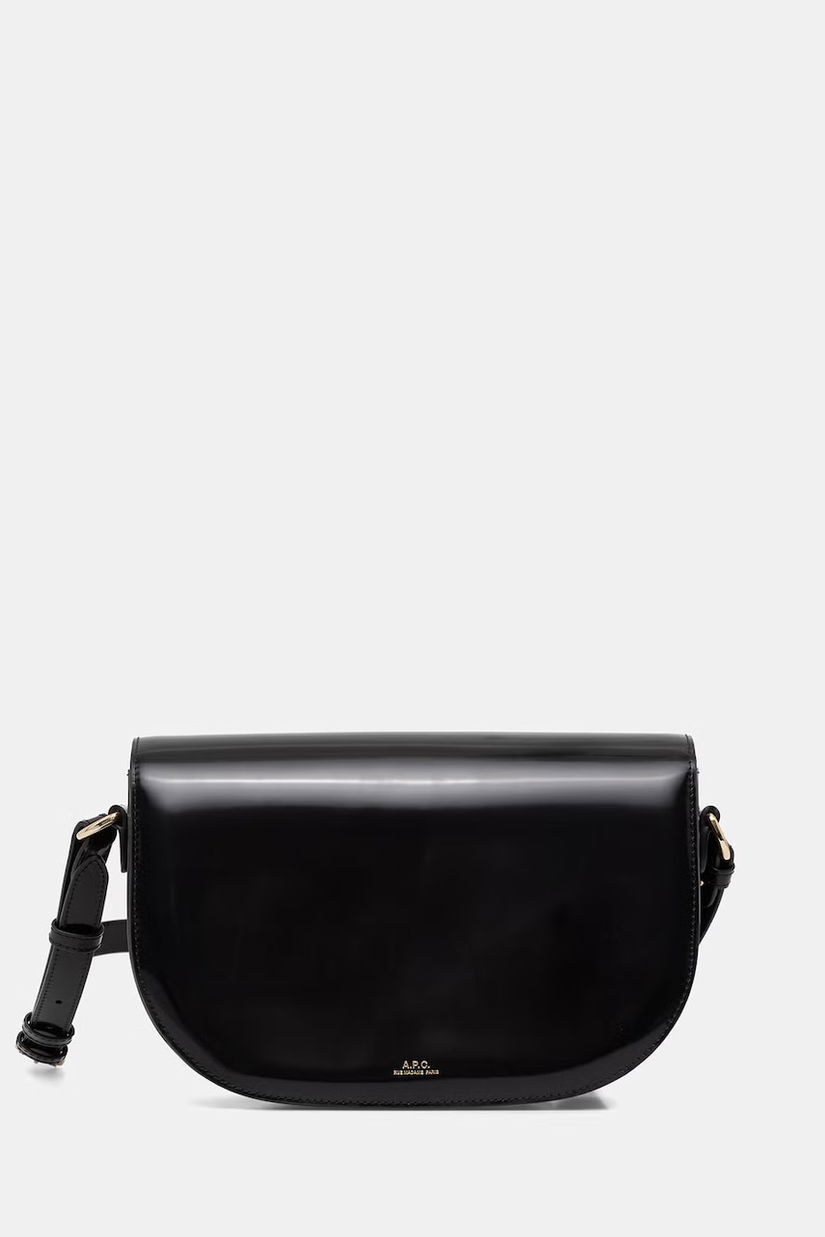 A.P.C. geantă baguette pentru femei, din piele LE B-SIDE