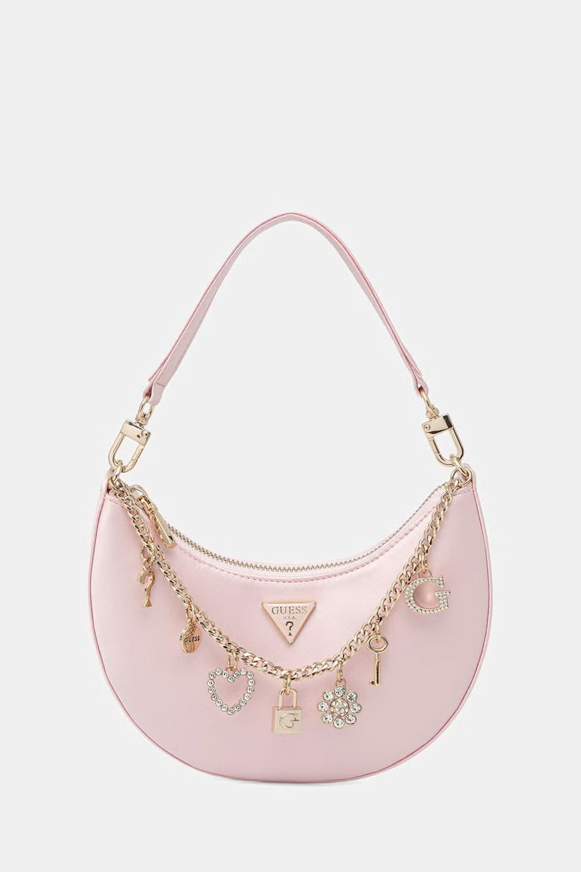 Guess geantă croissant pentru femei TASMIN