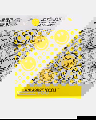 Crocs ace de pantofi Smileyworld pachet de 5