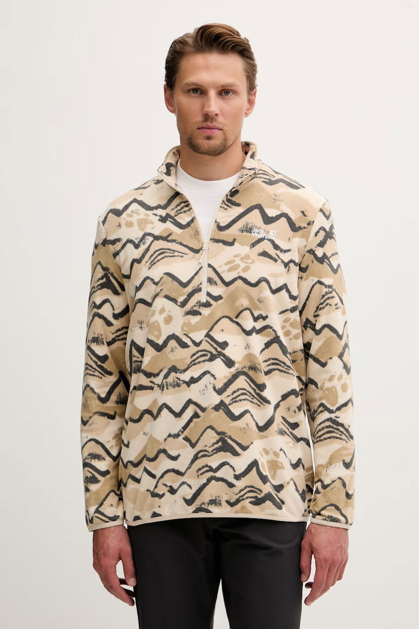 Jack Wolfskin hanorac cu fermoar pentru bărbați Paw Era 100