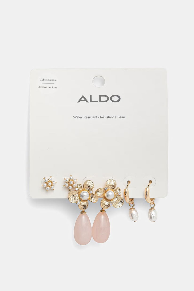 Aldo cercei pentru femei, din metal cu zirconiu cubic LYLIAH pachet de 3