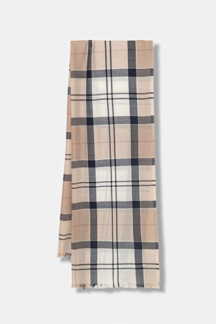 Barbour șal pentru femei, din lână merinos Verona