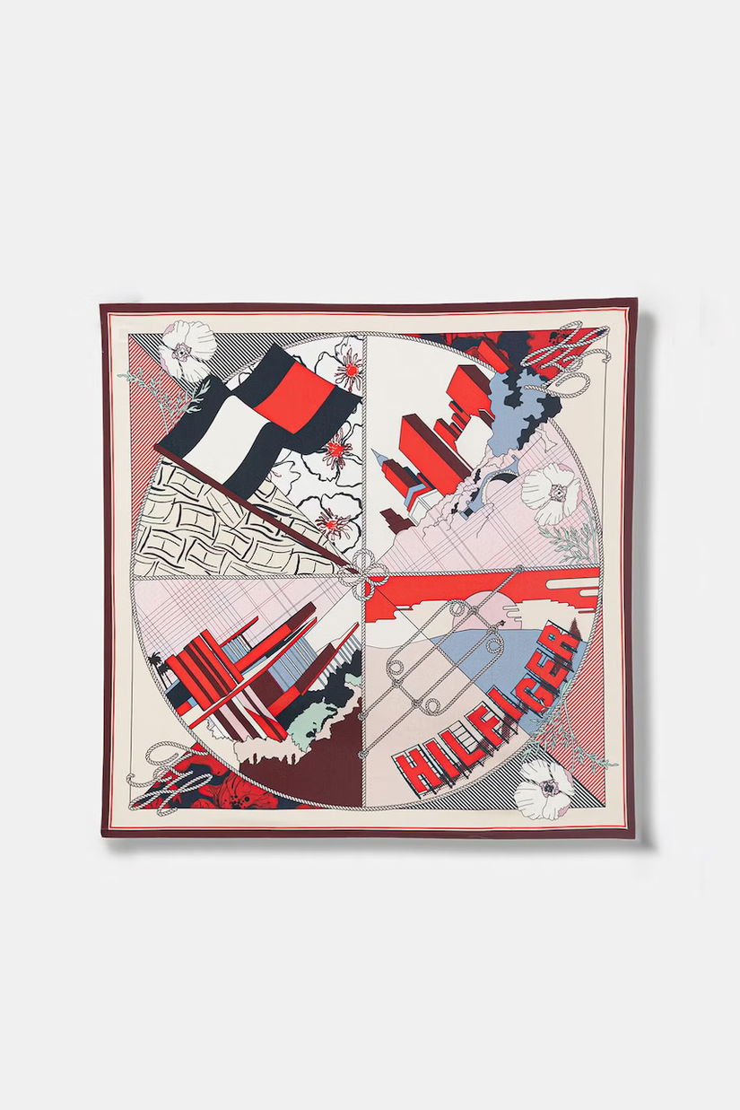 Tommy Hilfiger eșarfă pentru femei, din mătase