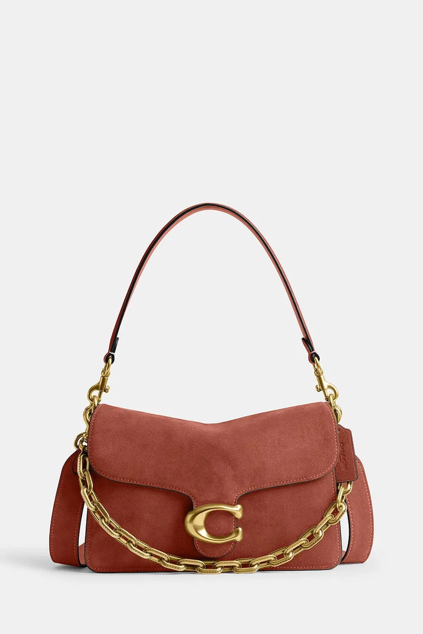 Coach geantă de femei din piele întoarsă Suade Chain Tabby Shoulder Bag