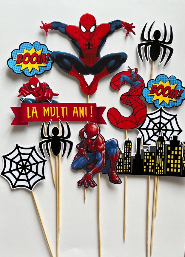 Set toppere tort Spiderman