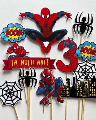 Set toppere tort Spiderman