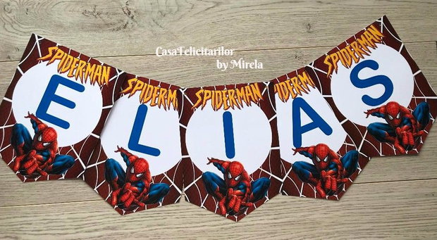 Ghirlandă Spiderman