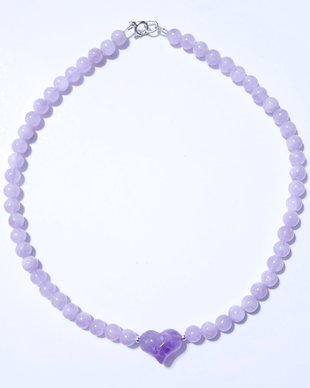 Colier argint 925 cu ametist lavanda