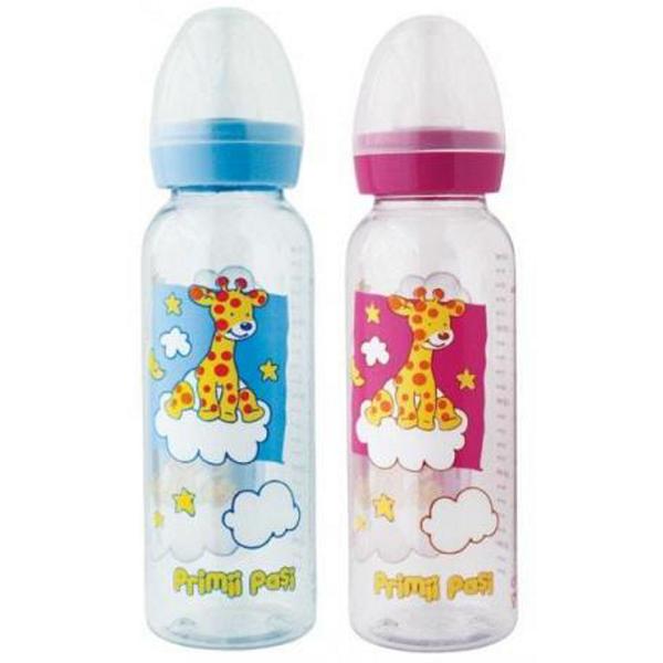 Biberon PP Decorat, R0112 Primii Pasi, 250 ml
