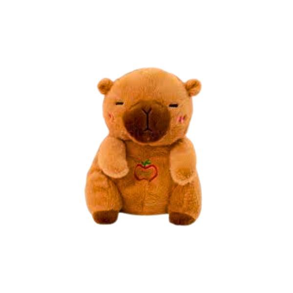 Jucarie de Plus Capybara Maro cu Respiratie si Lumina