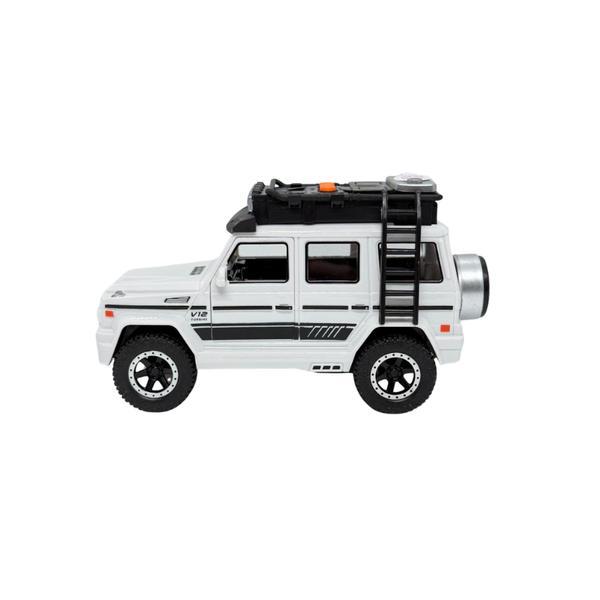 Masinuta Off-Road cu Lumini si Muzica, Sistem Pull Back, 17 cm Alb