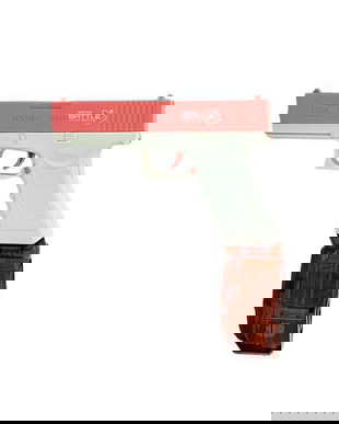 Pistol cu apa Electric Roz cu Rezervor Tip Tambur, Jet Continuu de Apa, Jucarie Vara pentru Copii