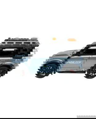 Masinuta Off-Road cu Lumini si Muzica, Sistem Pull Back, 17 cm , albastru metalic