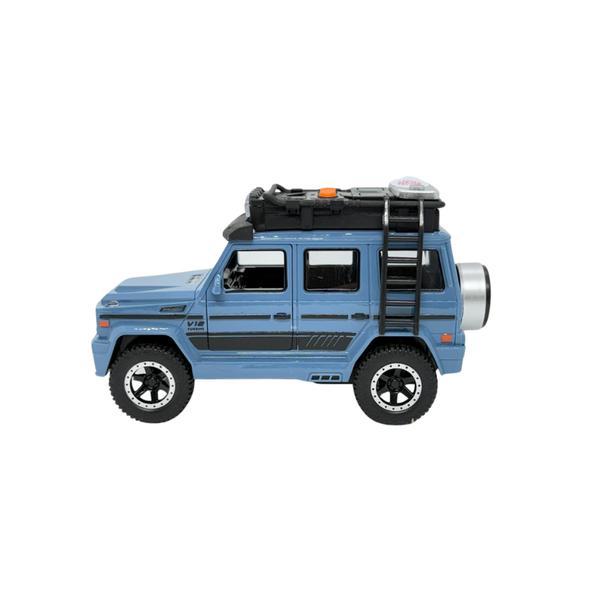 Masinuta Off-Road cu Lumini si Muzica, Sistem Pull Back, 17 cm , albastru