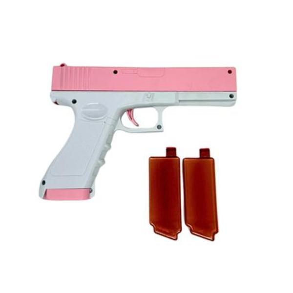 Pistol cu apa Electric Roz cu Jet Continuu de Apa, Rezervor Detasabil, Jucarie Vara pentru Copii