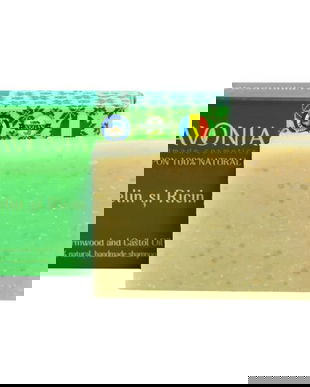 Sampon Solid Natural cu Pelin si Ricin Savonia, 90g