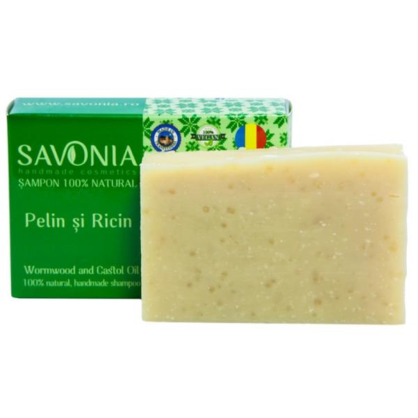 Sampon Solid Natural cu Pelin si Ricin Savonia, 90g