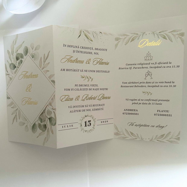 Invitatie de nunta 3-fold