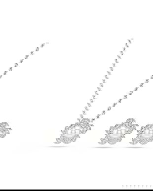 Swarovski set de bijuterii pentru femei, din metal cu cristal Swarovski Ariana Grande x Swarovski