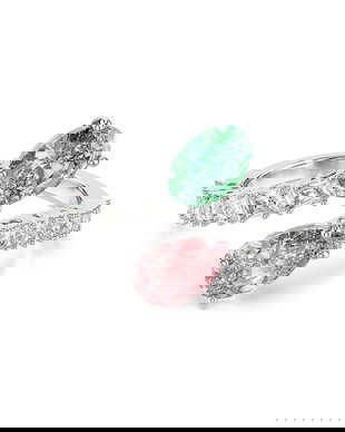 Swarovski inel pentru femei, din metal cu cristal Ariana Grande x Swarovski