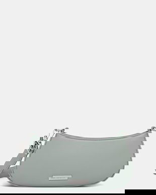 Karl Lagerfeld geantă baguette pentru femei, cu imitație de piele IKON