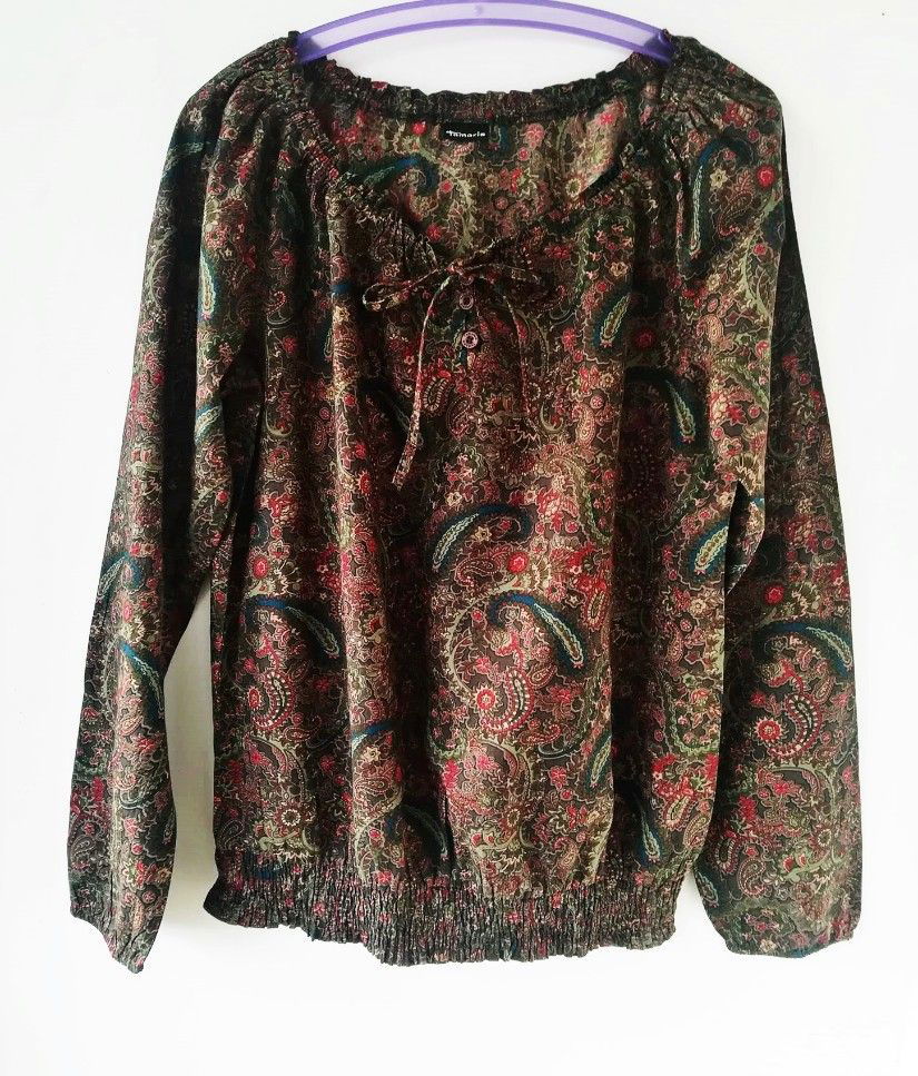 bluza verde cu arabescuri ,Tamaris , 44