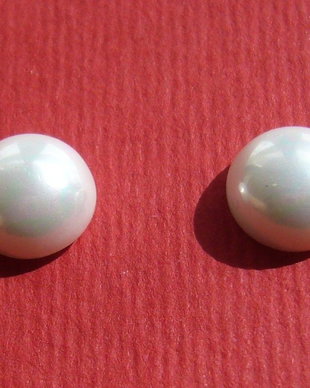 (2 bucati) Perle Mallorca cabochon 8.5x4.5 mm