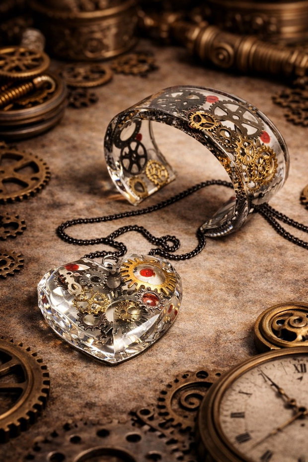 Set bijuterii steampunk 01924