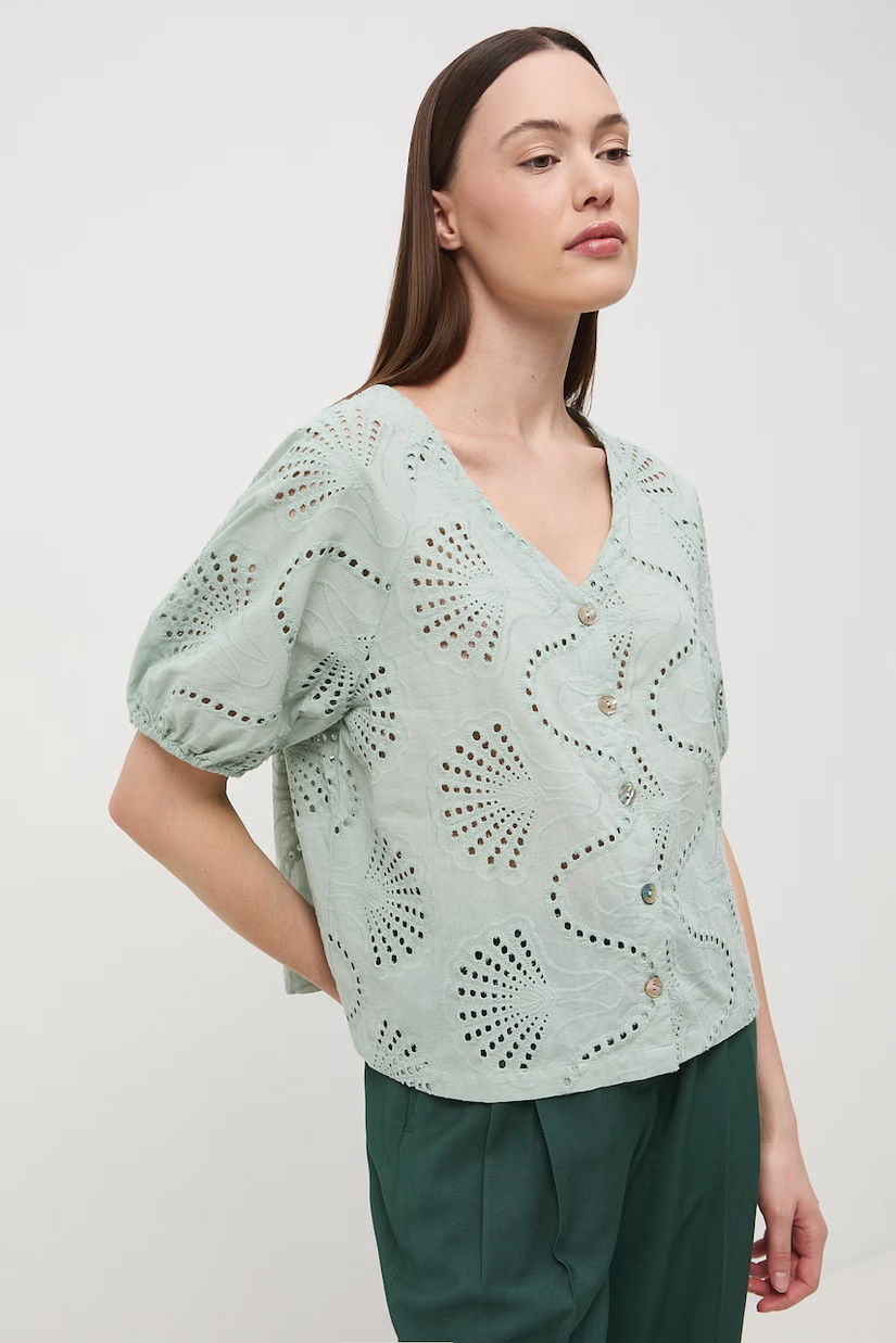 Medicine bluză pentru femei, din bumbac