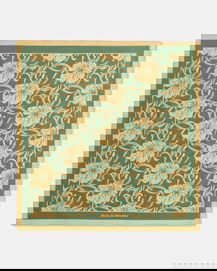 Drôle de Monsieur eșarfă pentru bărbați din bumbac Monogramme Hibiscus