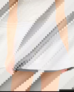 Bardot fustă-pantalon din in